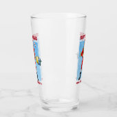 Weihnachtsmann Frohe Weihnachten Teil 2 Glas (Links)