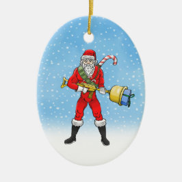 Weihnachtsmann Frohe Weihnachten Teil 2 Keramik Ornament