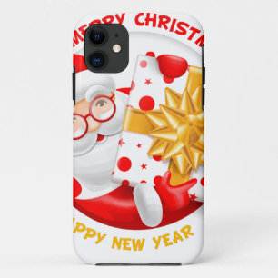 Weihnachtsmann frohes neues Jahr Case-Mate iPhone Hülle