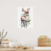 Weihnachtsmann für Kinderzimmer Poster (Küche)