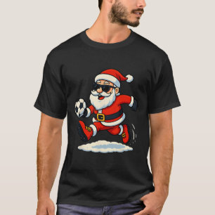 Weihnachtsmann Fußball Sport Spielen Weihnachten S T-Shirt