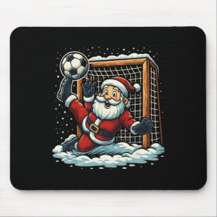 Weihnachtsmann Fußball Torwart Sport Weihnachten Mousepad