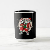 Weihnachtsmann Fußballspieler Tasse (Zentrum)
