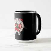 Weihnachtsmann Fußballspieler Tasse (VorderseiteRechts)