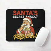 Weihnachtsmann-Geheim-Snack-Lustige-Popcorn-Liebha Mousepad (Mit Mouse)