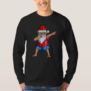 Weihnachtsmann geht auf Urlaub Dabbing in Schwimmh T-Shirt