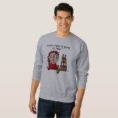 Weihnachtsmann geht zur Stadt Sweatshirt (Vorne ganz)
