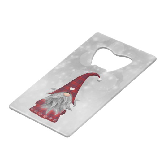 Weihnachtsmann Geldbeutel Flaschenöffner (Vorderseite Schrägansicht)