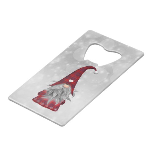 Weihnachtsmann Geldbeutel Flaschenöffner (Rückseite Schrägansicht)