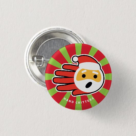 Weihnachtsmann-Gesang Weihnachtsliede und -lieder Button (Vorne & Hinten)