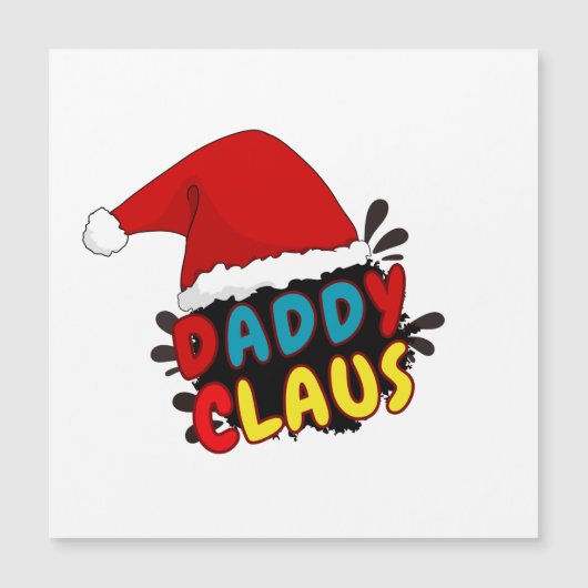 Weihnachtsmann-Geschenk Magnetkarte (Vorderseite)