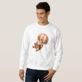 Weihnachtsmann & Geschenk Sweatshirt (Vorne ganz)