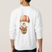 Weihnachtsmann & Geschenk Sweatshirt (Rückseite)
