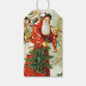 Weihnachtsmann - Geschenk-Tag Geschenkanhänger (Vorderseite)