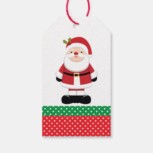 Weihnachtsmann Geschenkanhänger (Rückseite)