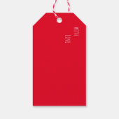 Weihnachtsmann Geschenkanhänger (Rückseite)