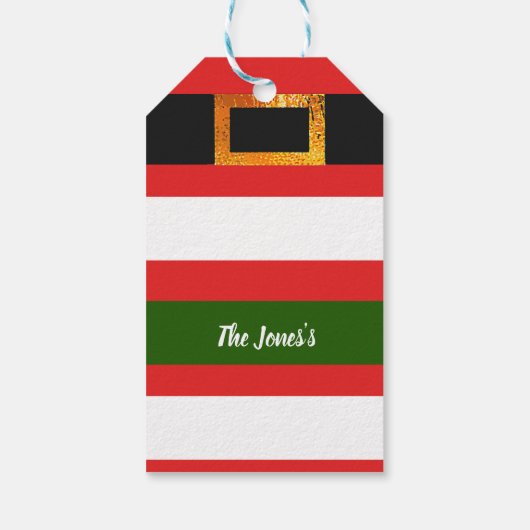 Weihnachtsmann Geschenkanhänger (Rückseite)