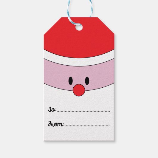 Weihnachtsmann Geschenkanhänger (Vorderseite)