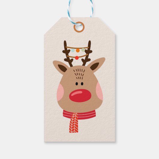 Weihnachtsmann Geschenkanhänger (Rückseite)