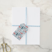 Weihnachtsmann Geschenkanhänger (Mit Garn)