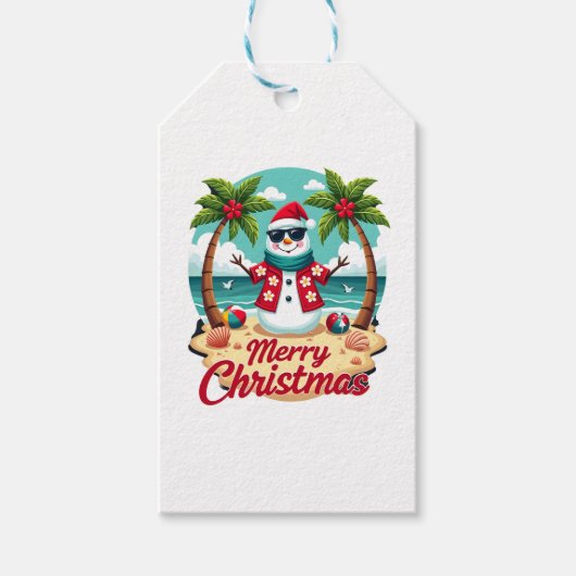 Weihnachtsmann Geschenkanhänger (Vorderseite)