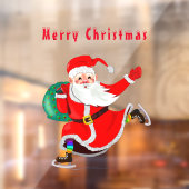 Weihnachtsmann - Geschenke für alle - Frohe Weihna Fensteraufkleber (Blatt 2)