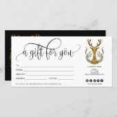 Weihnachtsmann-Geschenkkarte Volkskunst (Vorne/Hinten)