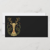 Weihnachtsmann-Geschenkkarte Volkskunst (Rückseite)