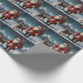 Weihnachtsmann Geschenkpapier (Ecke)
