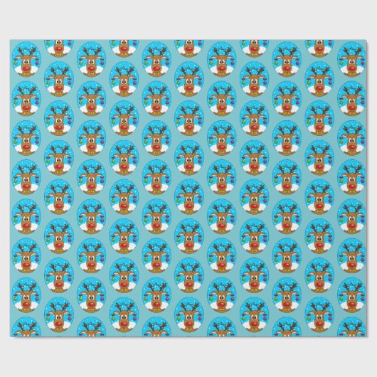 Weihnachtsmann Geschenkpapier (Flach)