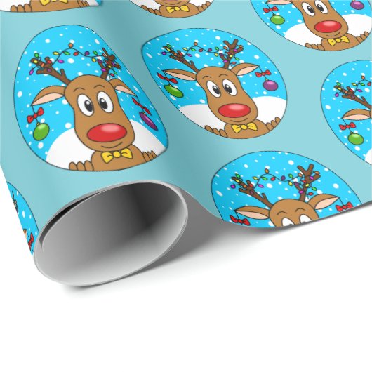 Weihnachtsmann Geschenkpapier (Rolleneckpunkt)
