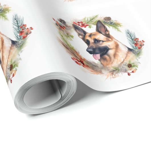 Weihnachtsmann Geschenkpapier (Rolleneckpunkt)