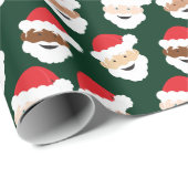 Weihnachtsmann Geschenkpapier (Rolleneckpunkt)