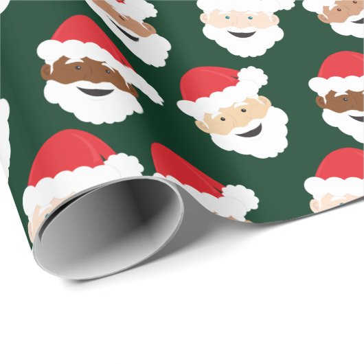 Weihnachtsmann Geschenkpapier (Rolleneckpunkt)