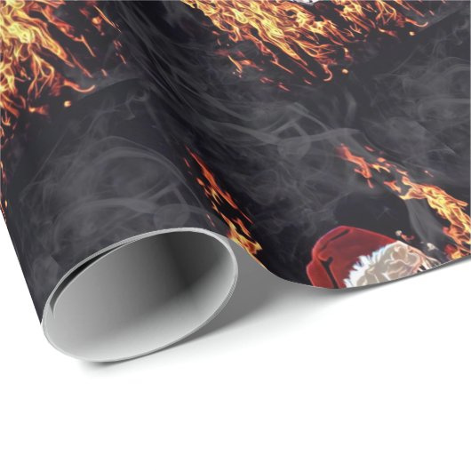 Weihnachtsmann Geschenkpapier (Rolleneckpunkt)