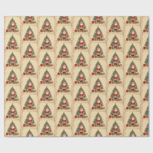 Weihnachtsmann Geschenkpapier (Flach)