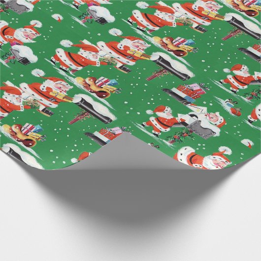 Weihnachtsmann Geschenkpapier (Ecke)