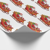 Weihnachtsmann Geschenkpapier (Ecke)