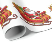 Weihnachtsmann Geschenkpapier (Rolleneckpunkt)