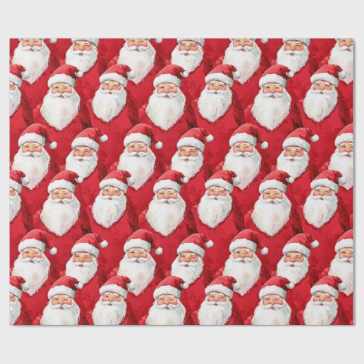Weihnachtsmann Geschenkpapier (Flach)