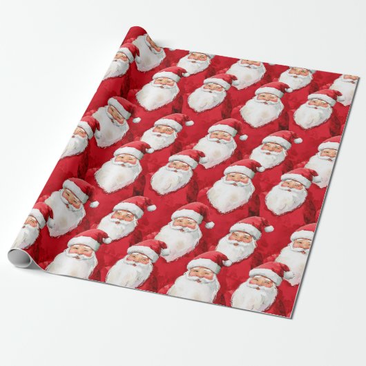 Weihnachtsmann Geschenkpapier (Ungerollt)