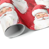 Weihnachtsmann Geschenkpapier (Rolleneckpunkt)