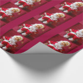 Weihnachtsmann Geschenkpapier (Ecke)