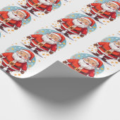 Weihnachtsmann Geschenkpapier (Ecke)