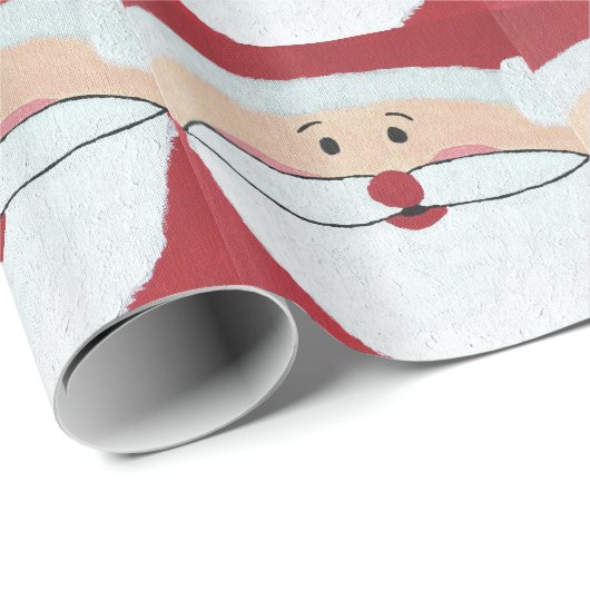 Weihnachtsmann Geschenkpapier (Rolleneckpunkt)