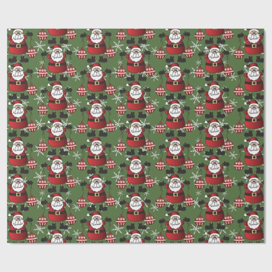 Weihnachtsmann Geschenkpapier (Flach)