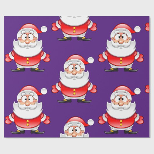 Weihnachtsmann Geschenkpapier (Flach)
