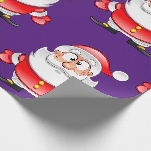 Weihnachtsmann Geschenkpapier (Ecke)