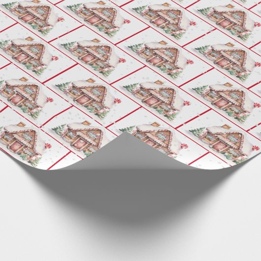 Weihnachtsmann Geschenkpapier (Ecke)