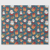 Weihnachtsmann Geschenkpapier (Flach)